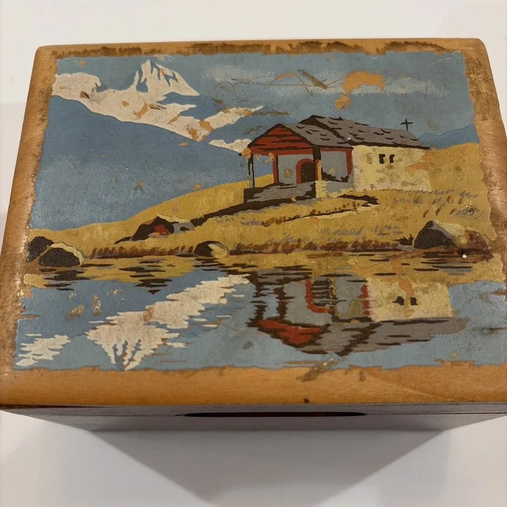 Reuge Sainte Croix Swiss Music Box Lucky Day 2 Tune La Paloma Carnaval of Venice